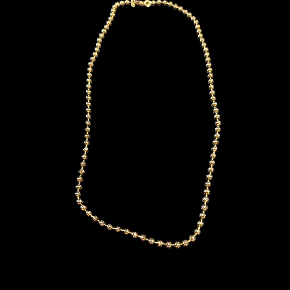 Premier Designs Crown Jewelry Gold Tone Beaded Necklace.  RN